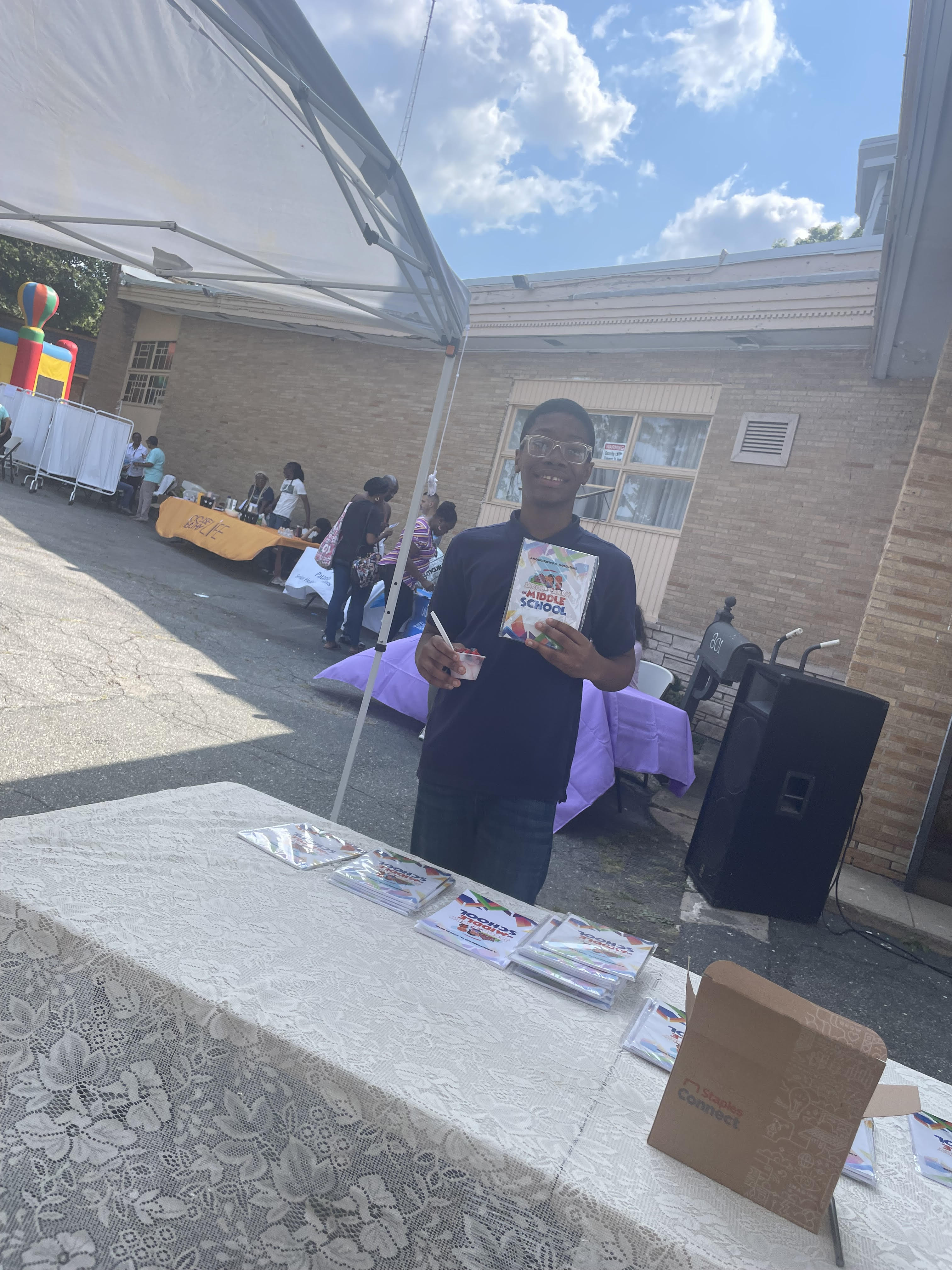 								Taking a picture at an event located at 815 Springfield Avenue Irvington New jersey.